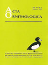 ACTA ORNITHOLOGICA雜志封面